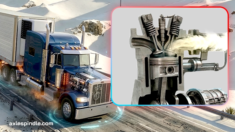 Axle Spindle Blog Image: What is Engine Braking and How Does it Work for Trucks?