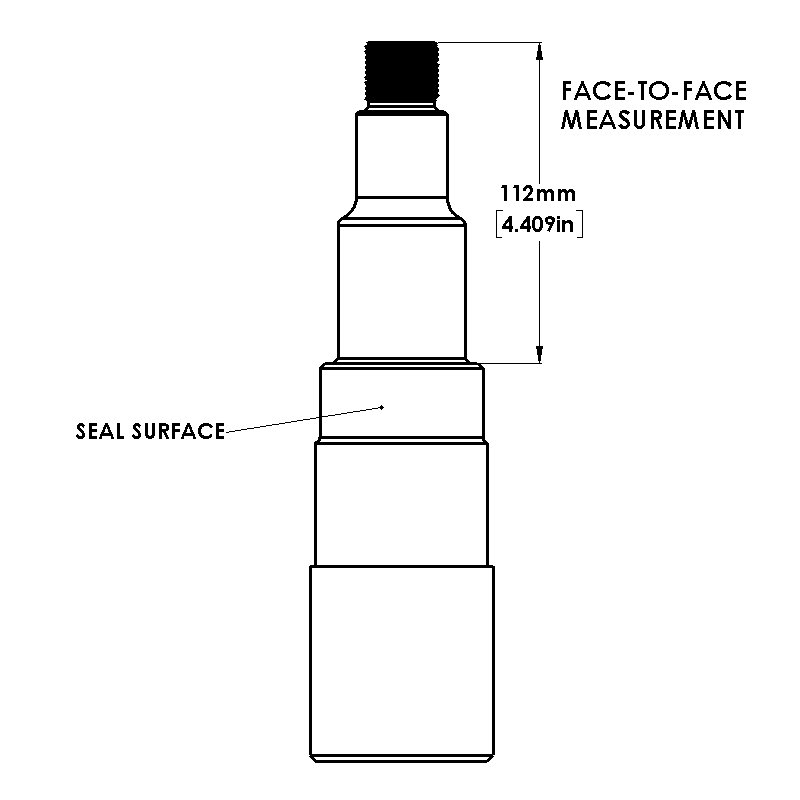A line drawing of a Dexter 5.2k-7k spindle with specs